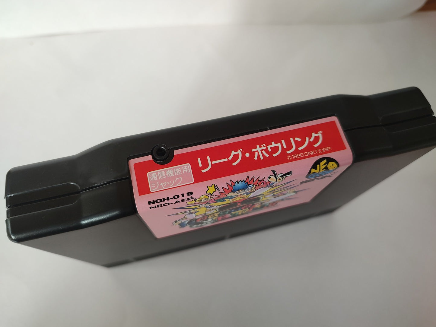 League Bowling SNK NEO GEO AES Cartridge, Manual Boxed set, tested, Japan-e1111-