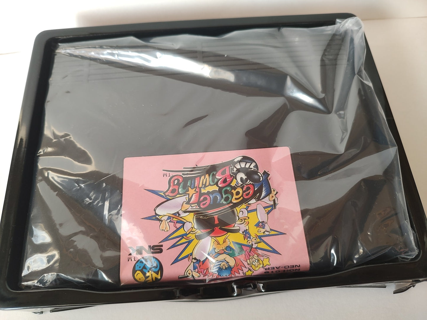 League Bowling SNK NEO GEO AES Cartridge, Manual Boxed set, tested, Japan-e1111-