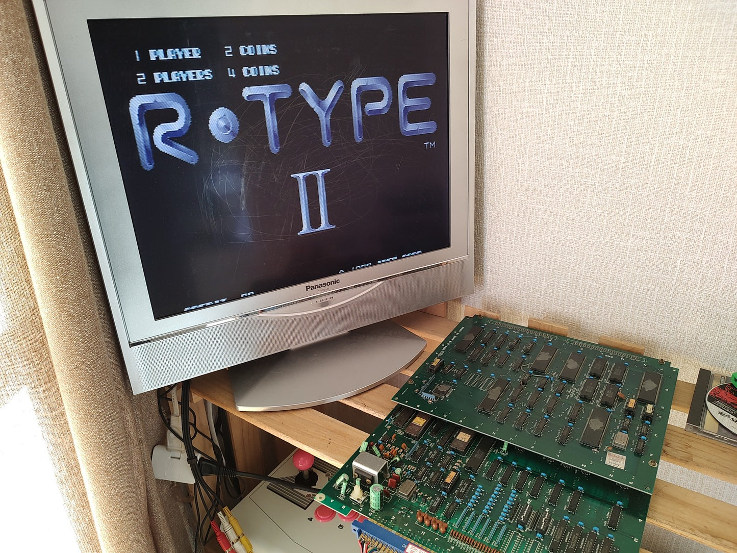 JAMMA IREM R-TYPE 2 (R-TYPE II) Arcade PCB System JAMMA Board set, Working-e1112