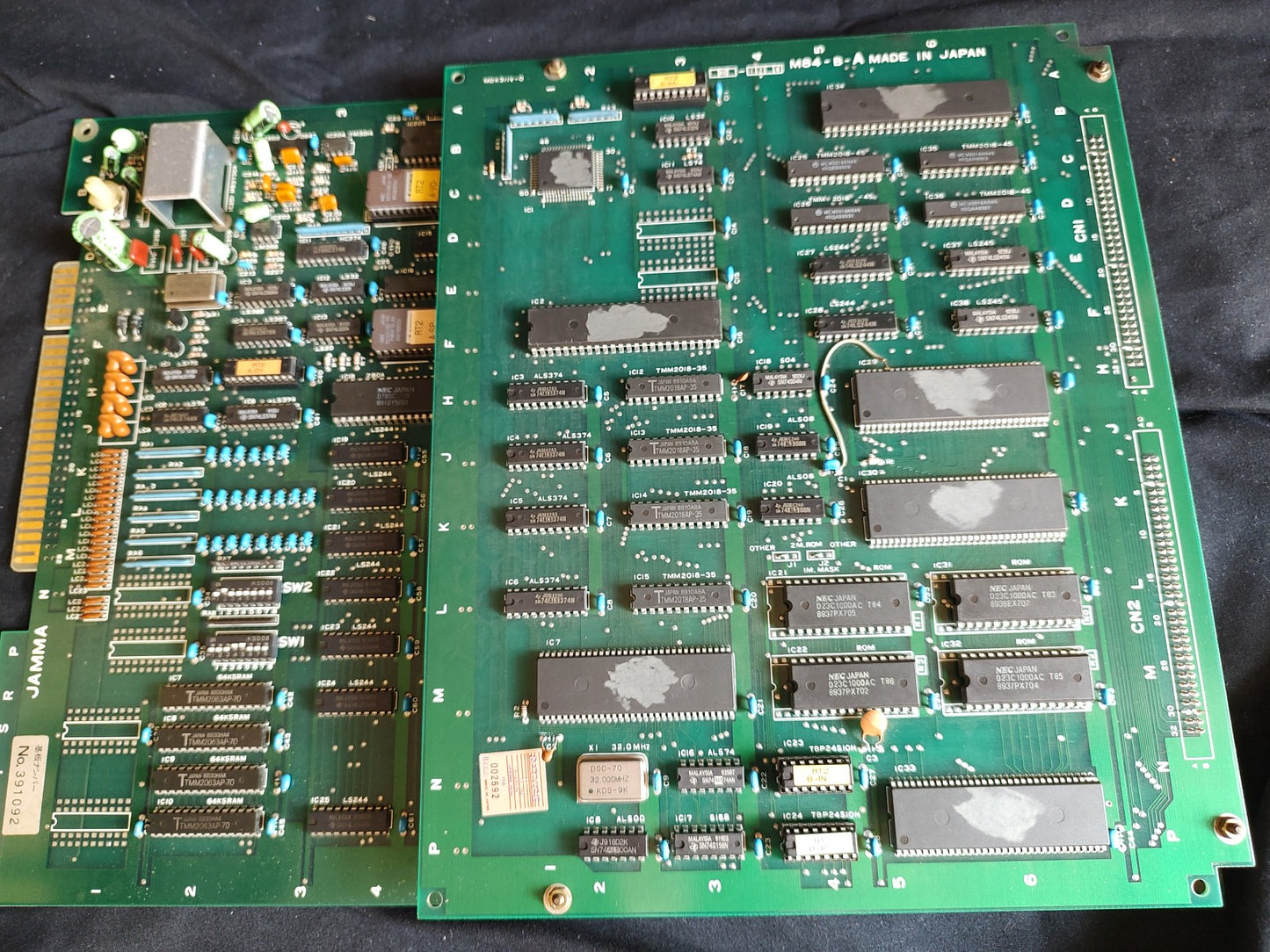 JAMMA IREM R-TYPE 2 (R-TYPE II) Arcade PCB System JAMMA Board set, Working-e1112