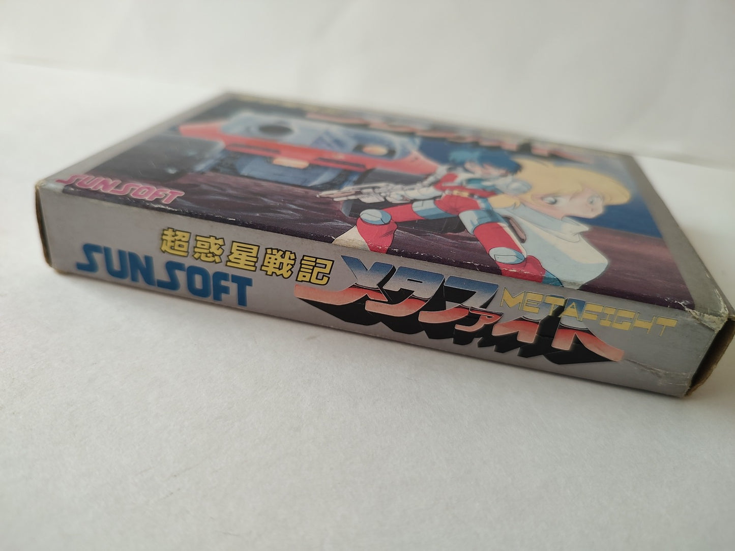 Cho Wakusei Senki META FIGHT Nintendo FAMICOM(NES) Cartridge, Manual, Box-e1121-