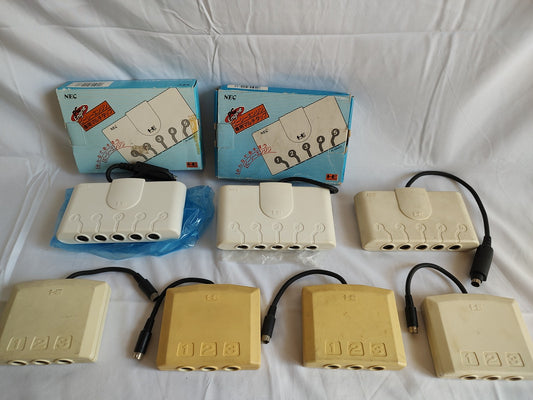 Whole sale lot of NEC PC Engine (turbografx-16) multi tap set/Not tested-e1125-
