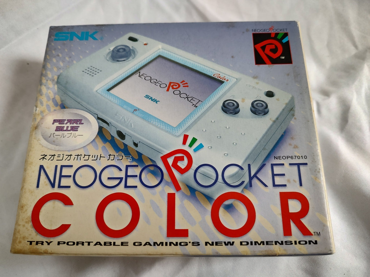 SNK NEOGEO POCKET Color Pearl Blue Console, Manual, in th Box set/Tested-e1216-