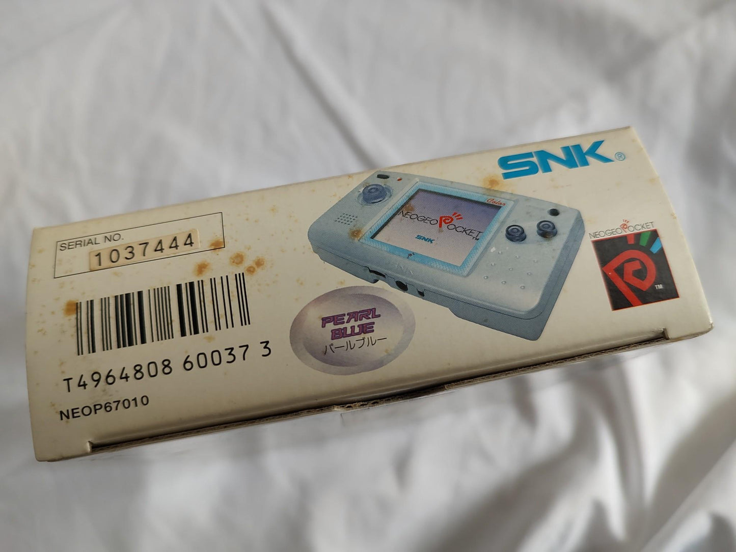 SNK NEOGEO POCKET Color Pearl Blue Console, Manual, in th Box set/Tested-e1216-