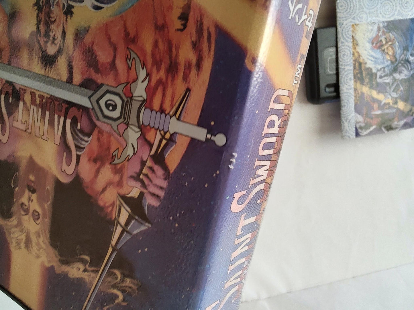 SAINT SWORD SEGA MEGA DRIVE Genesis Cartridge, Manual, Box set, working- e1227-