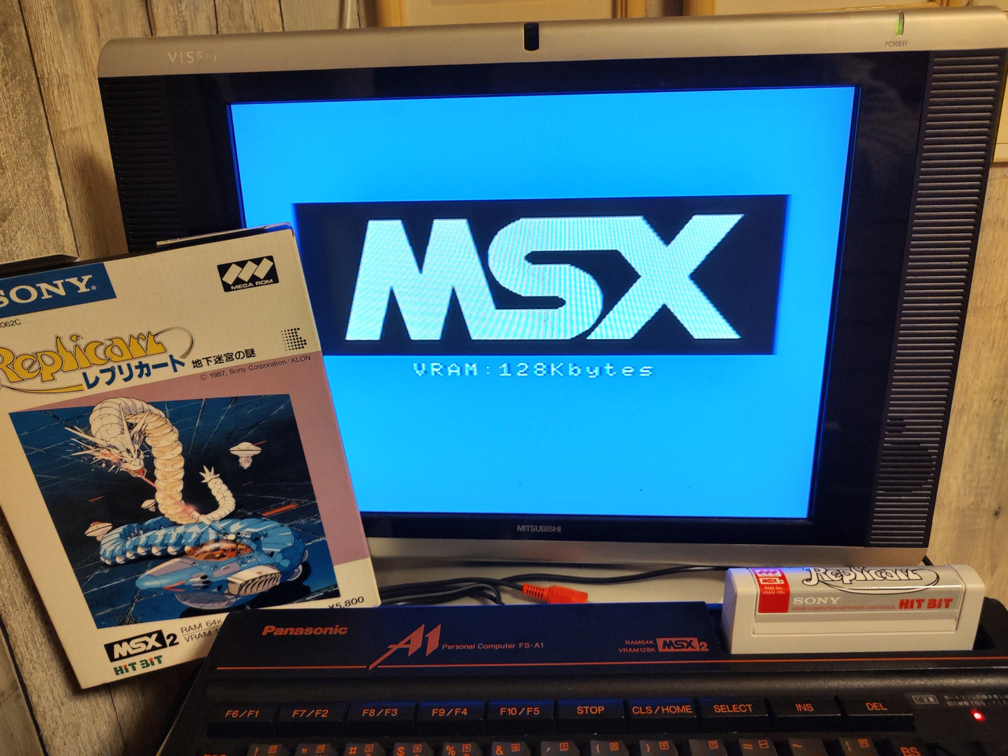 REPLICART SONY HIT BIT MSX MSX2 Game Cartridge, Manual, Box set, Wrorking-f0114-