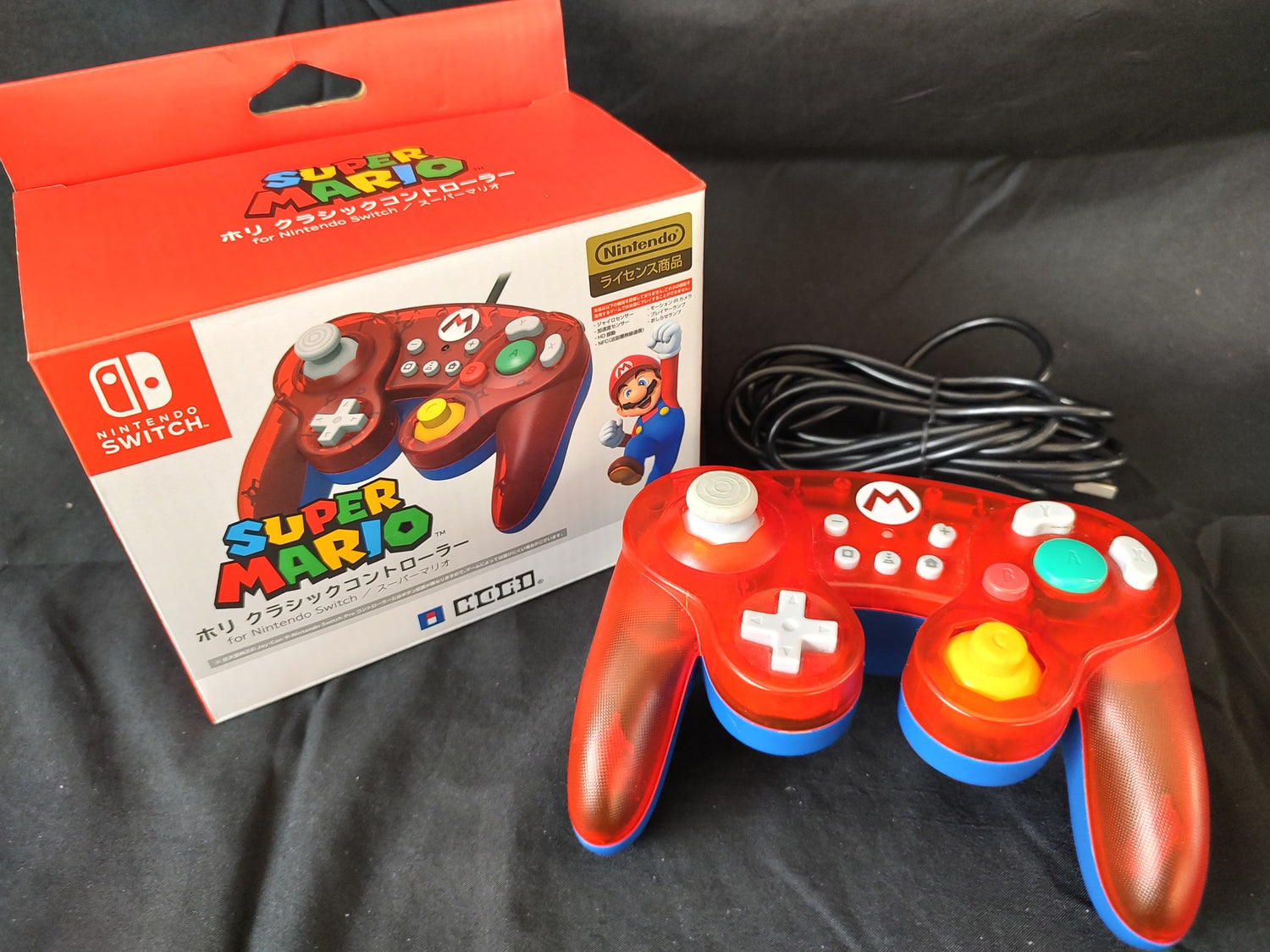 Hori Nintendo Switch Gamecube USB and – Super Game Hakushin shop Retro Classic V Mario Controller