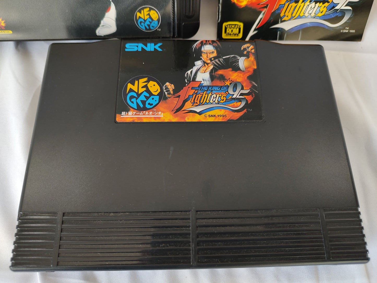 KOF 95 THE KING OF FIGHTERS 95 SNK NEO GEO AES Cartridge, Manual Box set-f0118-