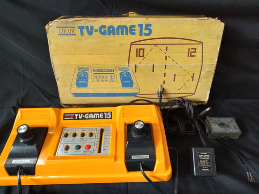 Nintendo TV GAME 15 (CTG-15S) console system, RF cable in Box set, tested-f0127-