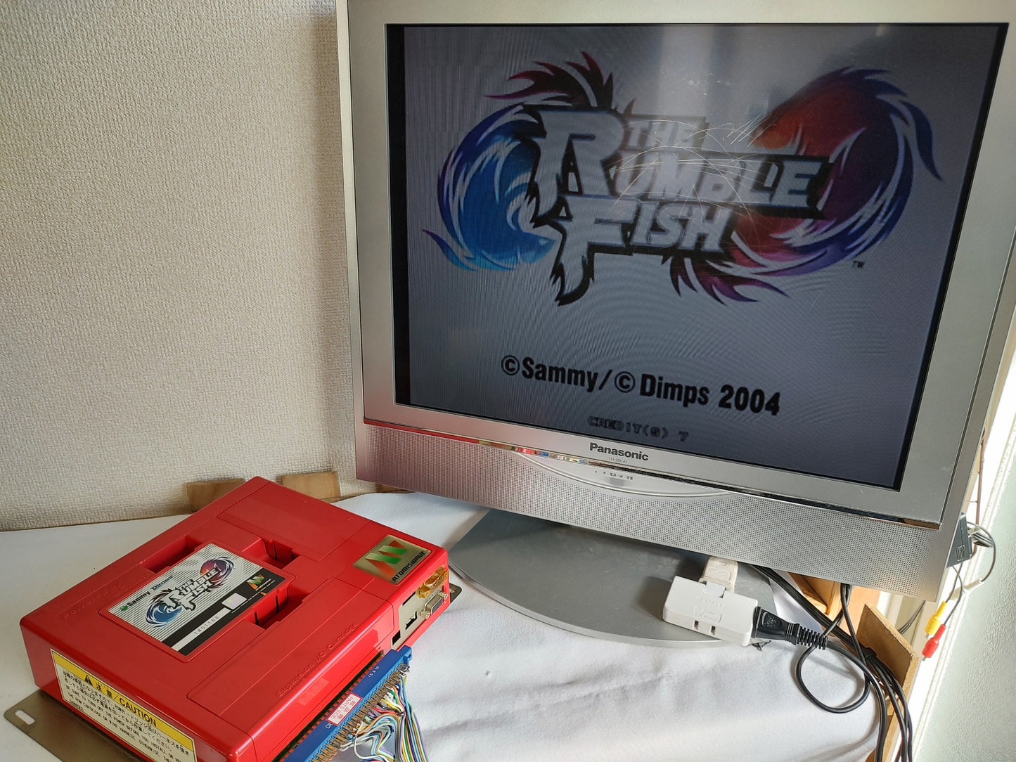 THE RUMBLE FISH SUMMY Atomiswave game cartridge and Instruction card set-g0222-