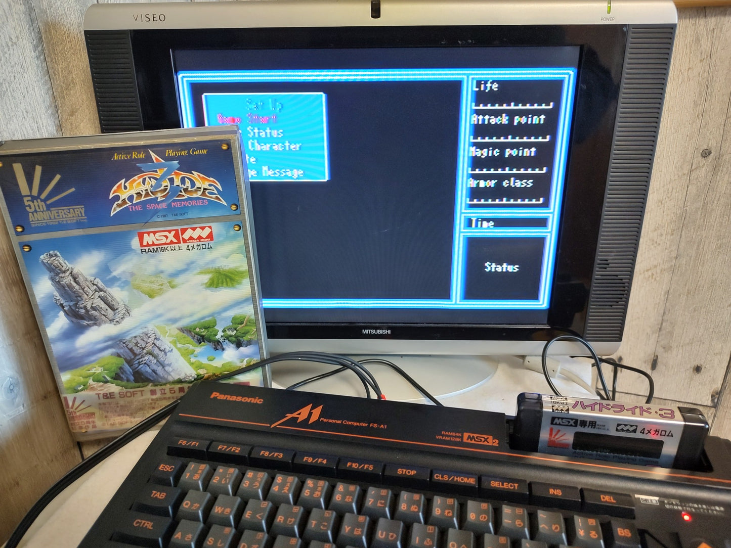 Hydride 3 The Space Memories MSX/MSX Game Cartridge, Manual, Boxed set -e0709-