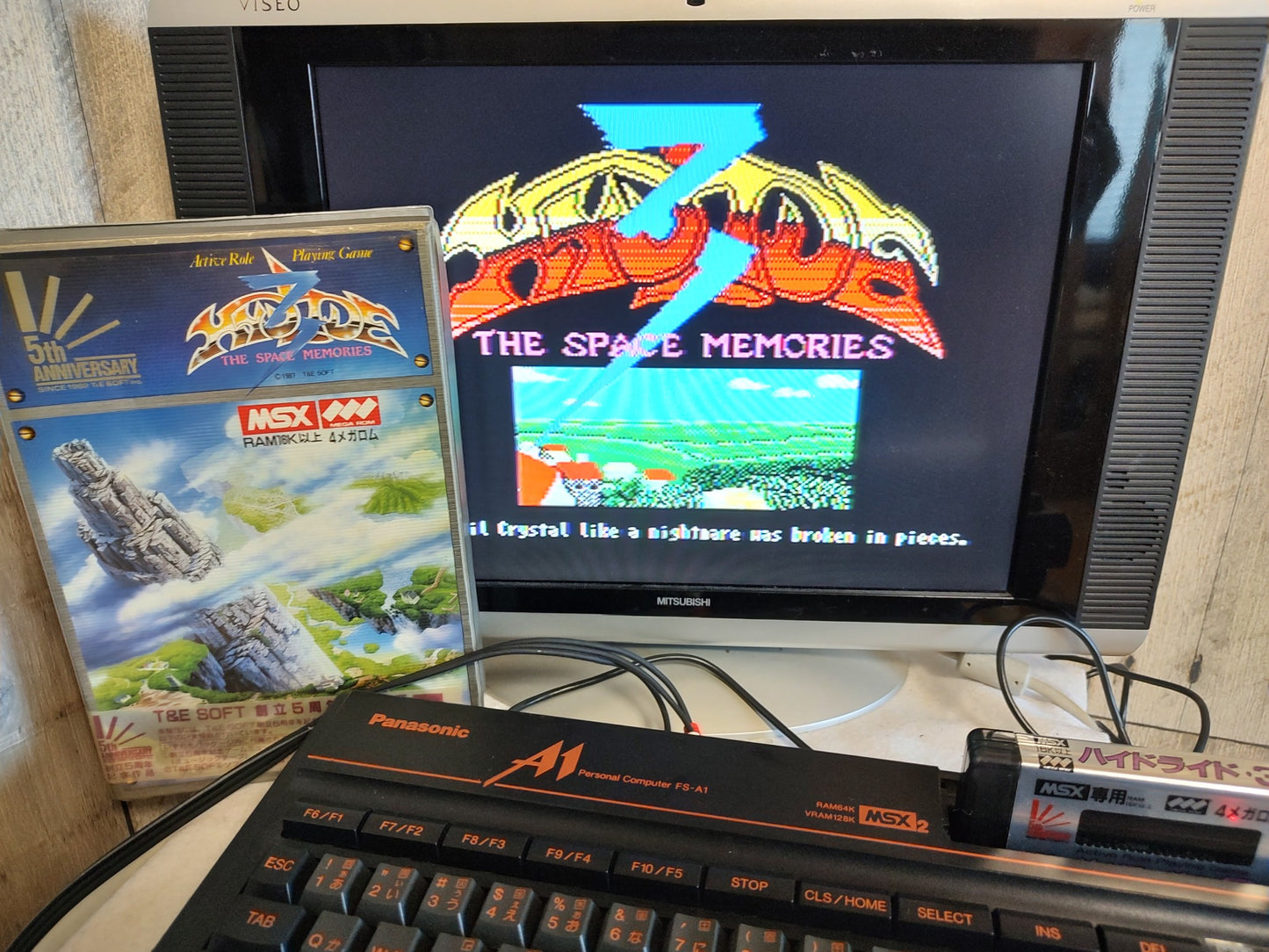 Hydride 3 The Space Memories MSX/MSX Game Cartridge, Manual, Boxed set -e0709-