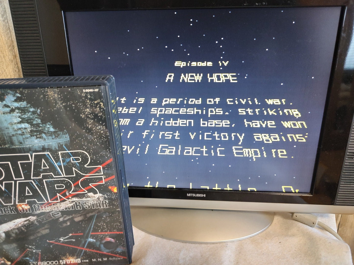 STAR WARS for SHARP X68000 Shooter Game Japan full set/Gamedisk,manual,Box-f0228