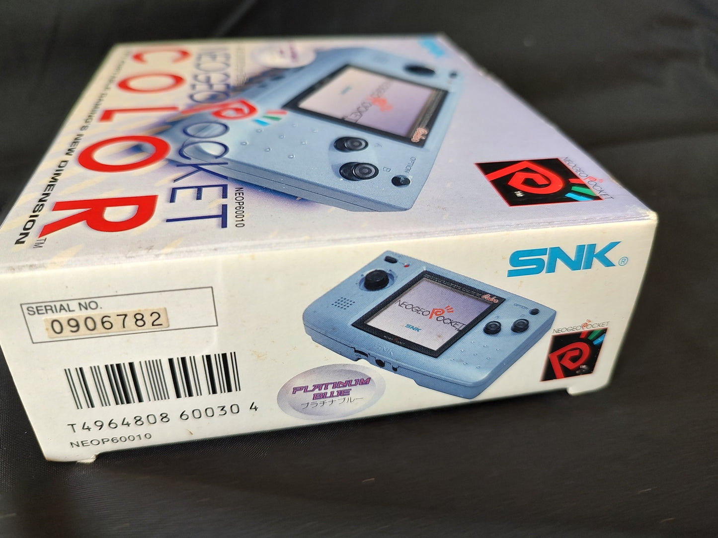 SNK NEOGEO POCKET Color Blue Console, Manual, boxed set, working-f0308-
