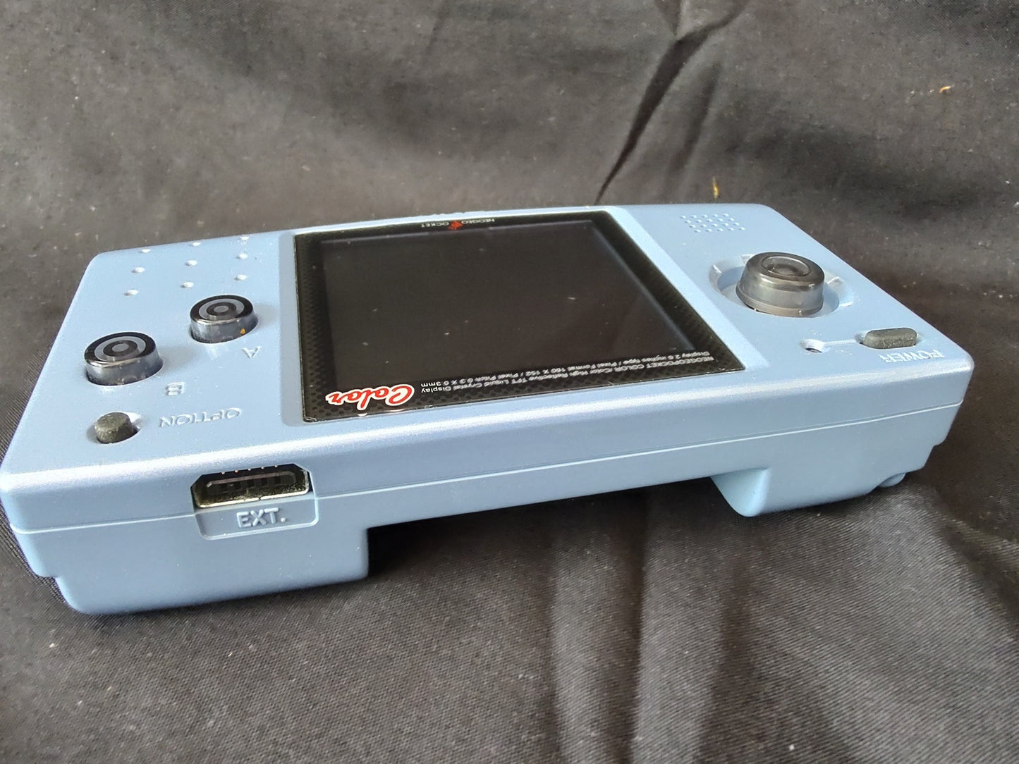 SNK NEOGEO POCKET Color Blue Console, Manual, boxed set, working-f0308-