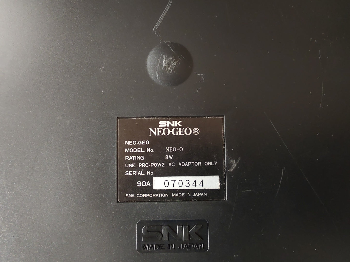 SNK NEOGEO AES ROM cartridge system Console NEO-0, w/manual, Pad, Box set-e0316-