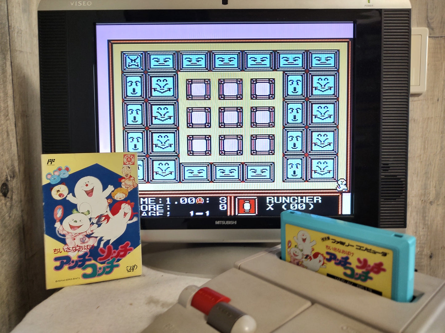 Three Little Ghosts Acchi Socchi Kocchi Nintendo FAMICOM(NES), Working-f0415-