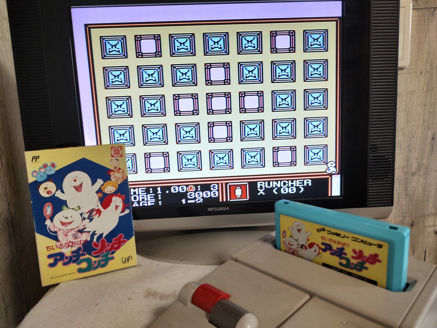 Three Little Ghosts Acchi Socchi Kocchi Nintendo FAMICOM(NES), Working-f0415-