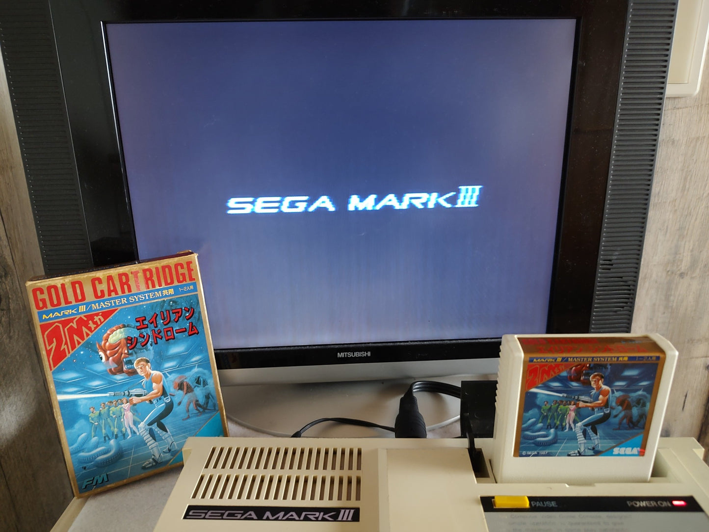 ALIEN SYNDROME SEGA Master system SG Series/Mark3 w/Manual, Box-f0425