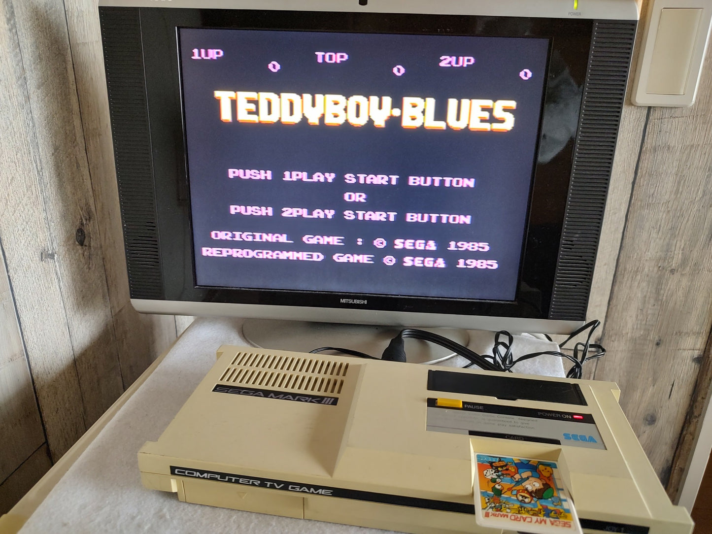 TeddyBoy Blues Game Card only SEGA Master system MK-2000/Mark3  Working-f0425