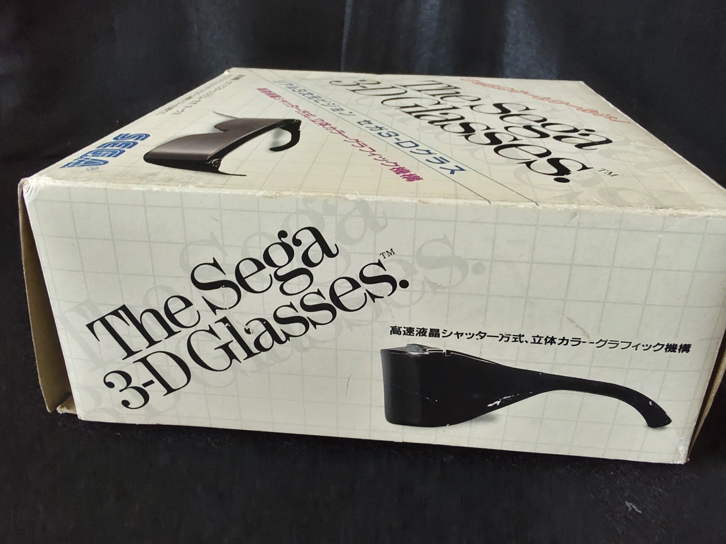 SEGA 3D glasses for Master system console w/3D Adapter, Box set,not tested-f0427
