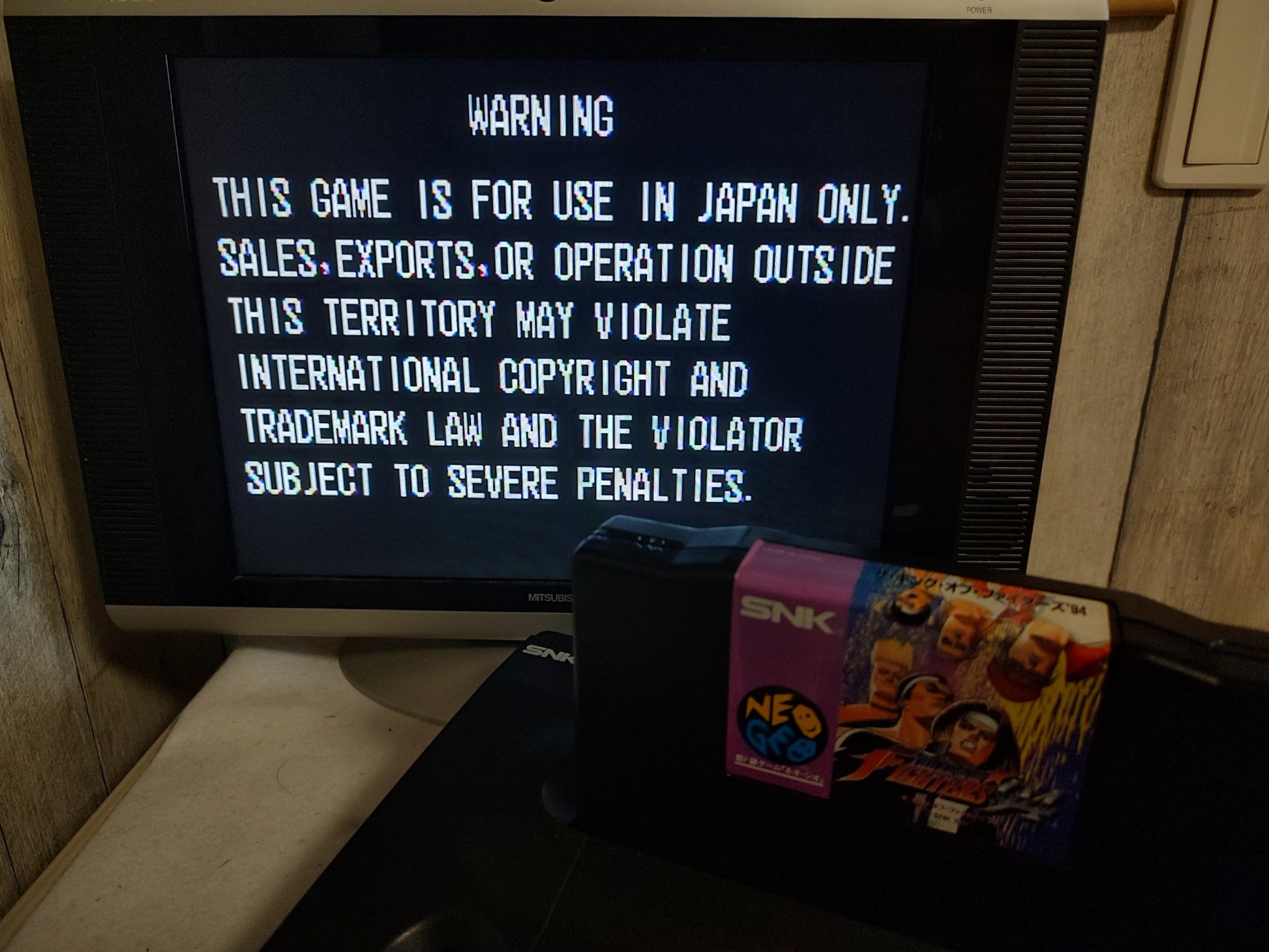 KOF 94 THE KING OF FIGHTERS 94 SNK NEO GEO AES Cartridge only, Working-f0507- - Hakushin Retro Game shop