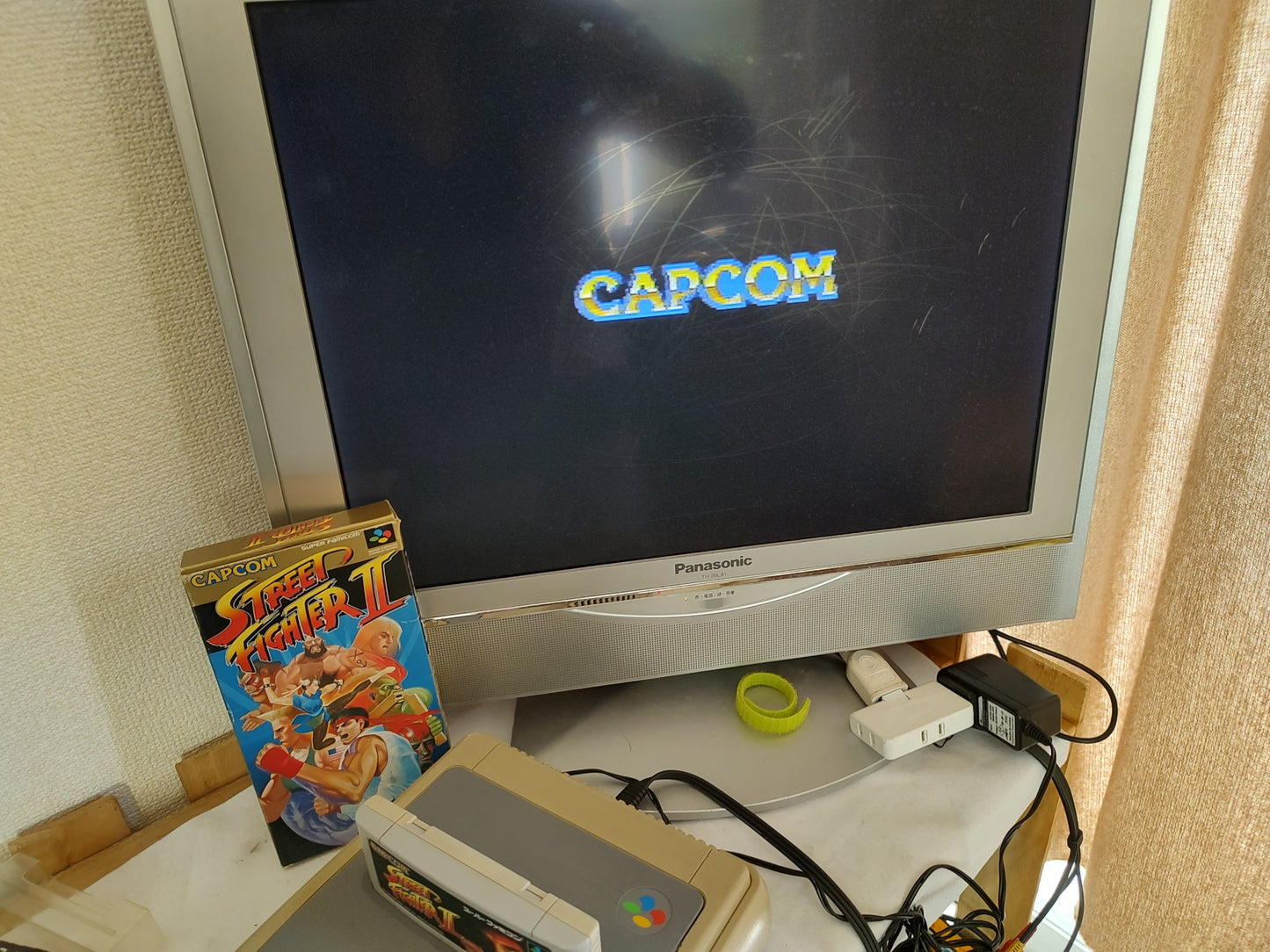 Street Fighter 2 Nintendo Super Famicom Game Cartridge w/Manual, Box set-f0505-