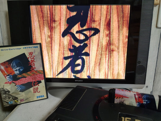 Ninja Burai Densetsu SEGA MEGA DRIVE Genesis W/Box, working-f0504-