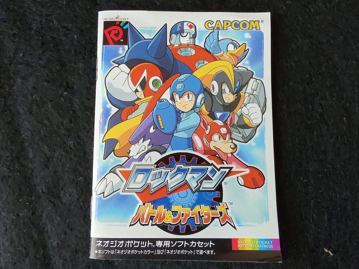 Rockman (MEGAMAN) Battle and Fighters NEOGEO Pocket NGP Cart,Manual,Boxed-f0509-