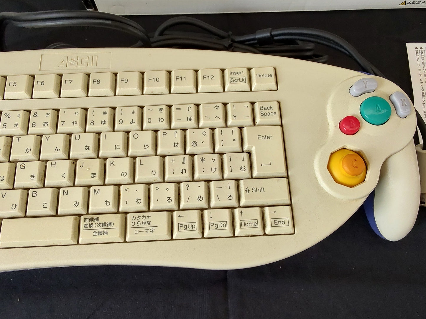 Nintendo GameCube ASCII keyboard Controller ACS-1901PO, not tested-f0512-