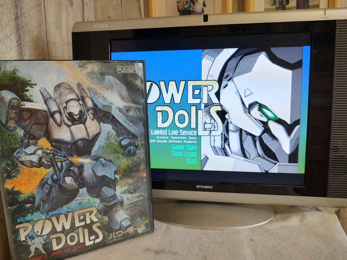 POWER DoLLS FM TOWNS Marty Game, Disk, Manual and Box set, Working-f0513- - Hakushin Retro Game shop
