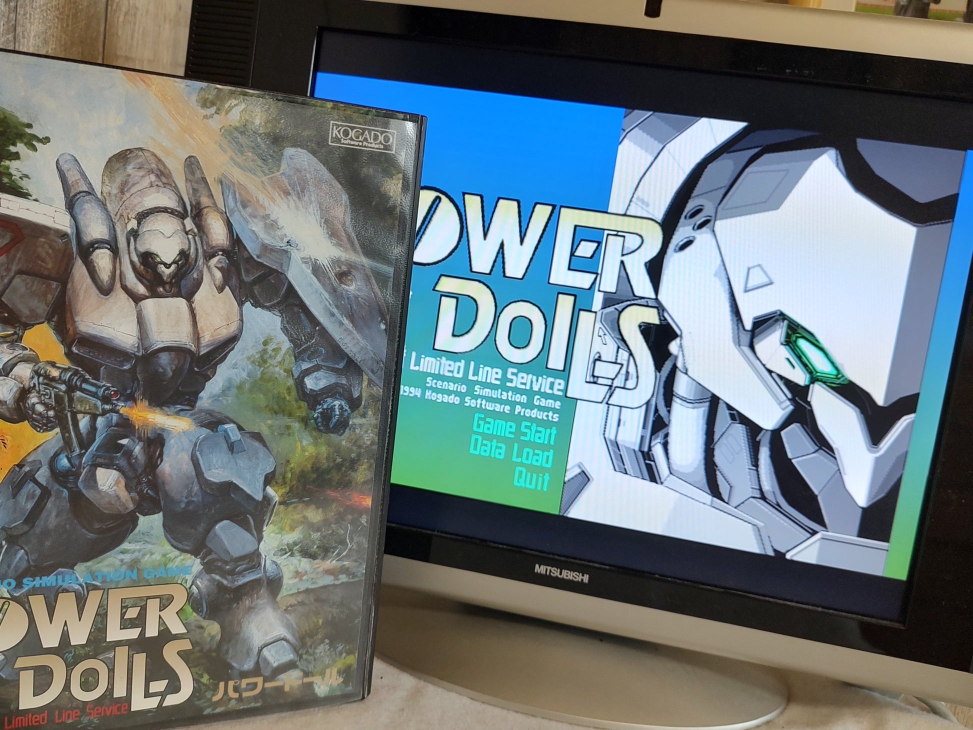 POWER DoLLS FM TOWNS Marty Game, Disk, Manual and Box set, Working-f0513- - Hakushin Retro Game shop