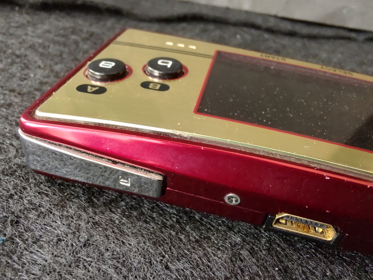 Nintendo Gameboy Micro Famicom 20th Anniversary Edition console OXY-001 -f0514-1
