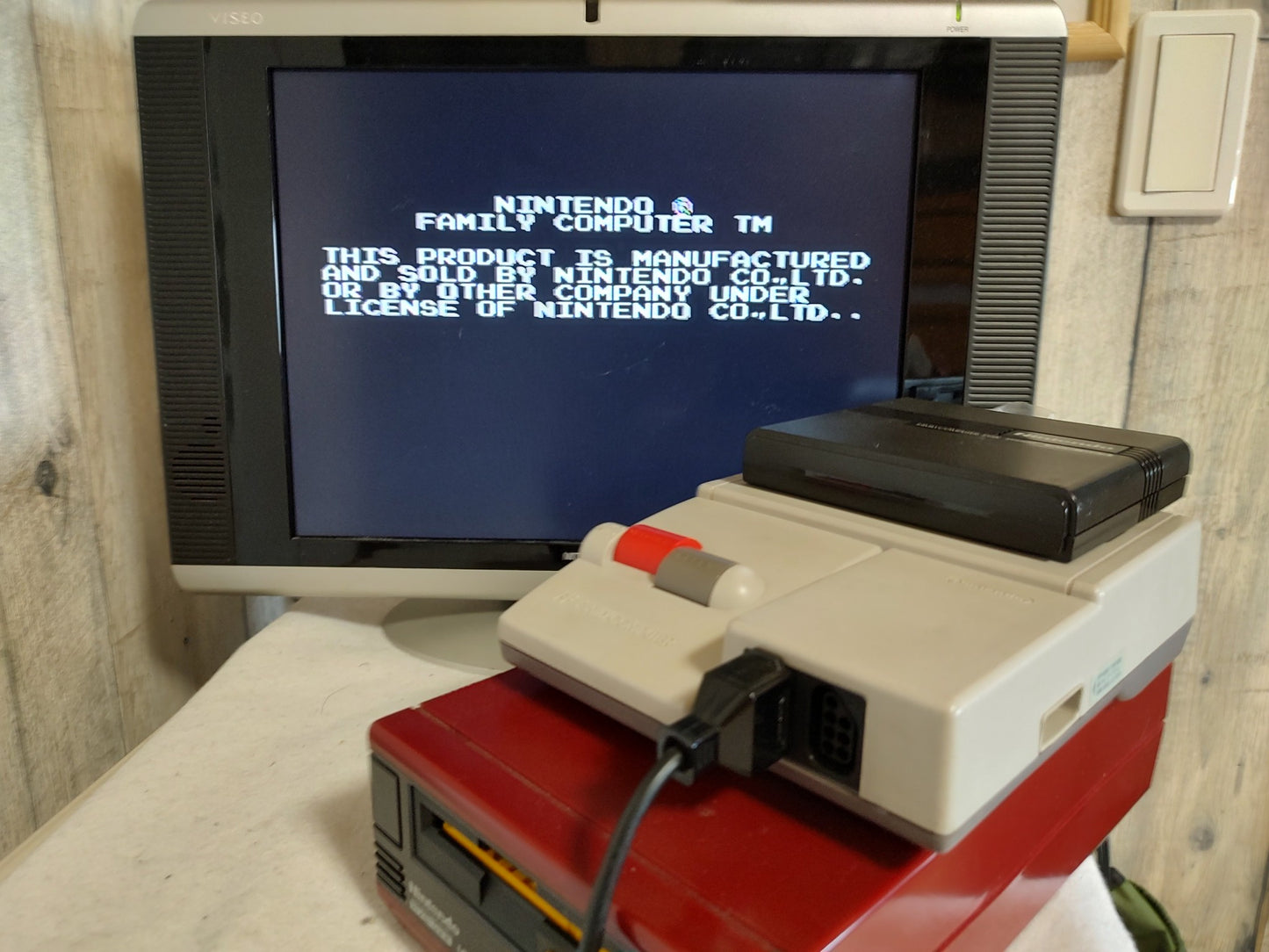 Gun Smoke FAMICOM (NES) Disk System, Game disk set, tested-f0515-