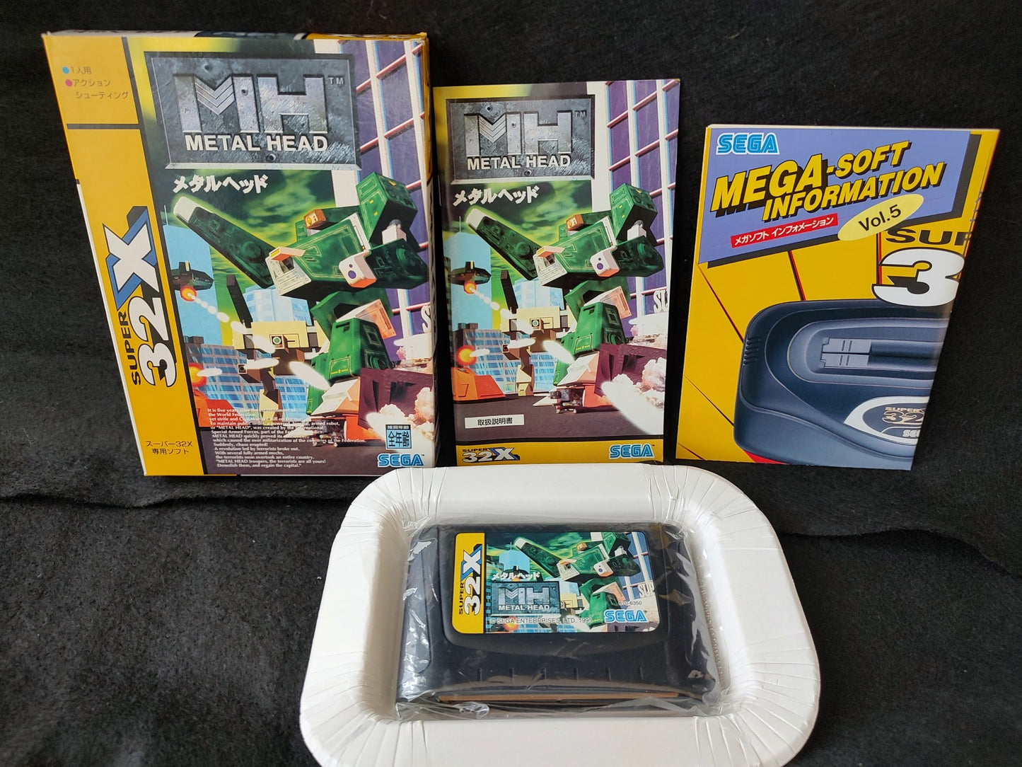METAL HEAD SEGA MEGA DRIVE (GENESIS) SUPER 32X/ Cartridge,manual,Boxed-f0517-