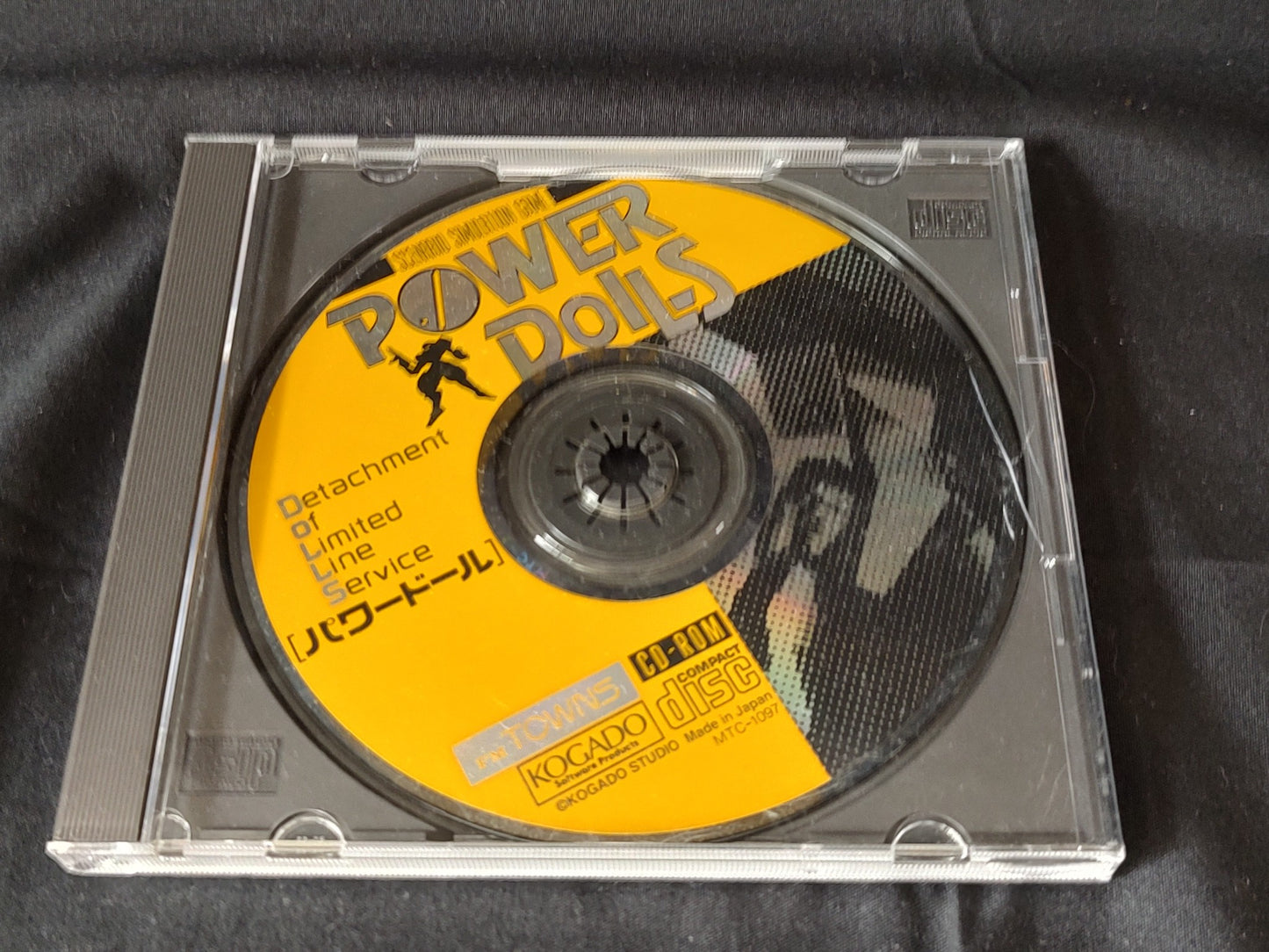 POWER DoLLS FM TOWNS Marty Game, Disk, Manual and Box set, Working-f0513-
