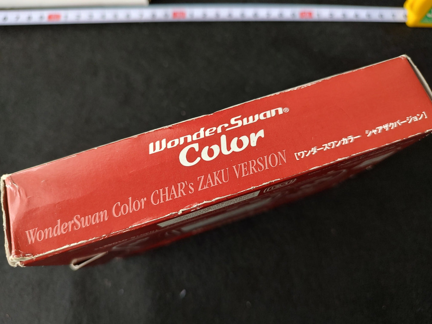 WONDERSWAN Color Console GUNDAM CHAR's ZAKU II Red Ver. w/manual, box set-e0519-