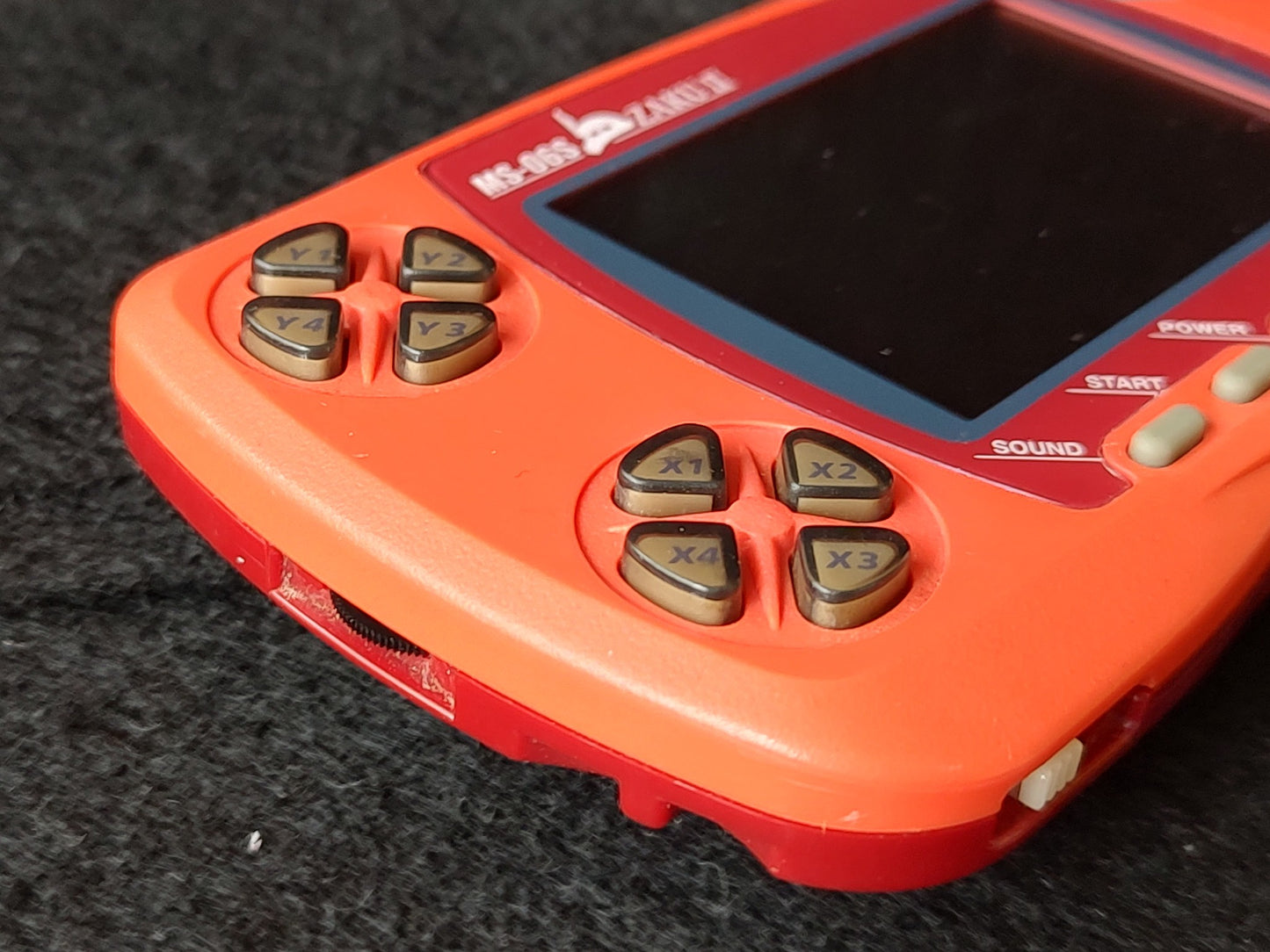 WONDERSWAN Color Console GUNDAM CHAR's ZAKU II Red Ver. w/manual, box set-e0519-