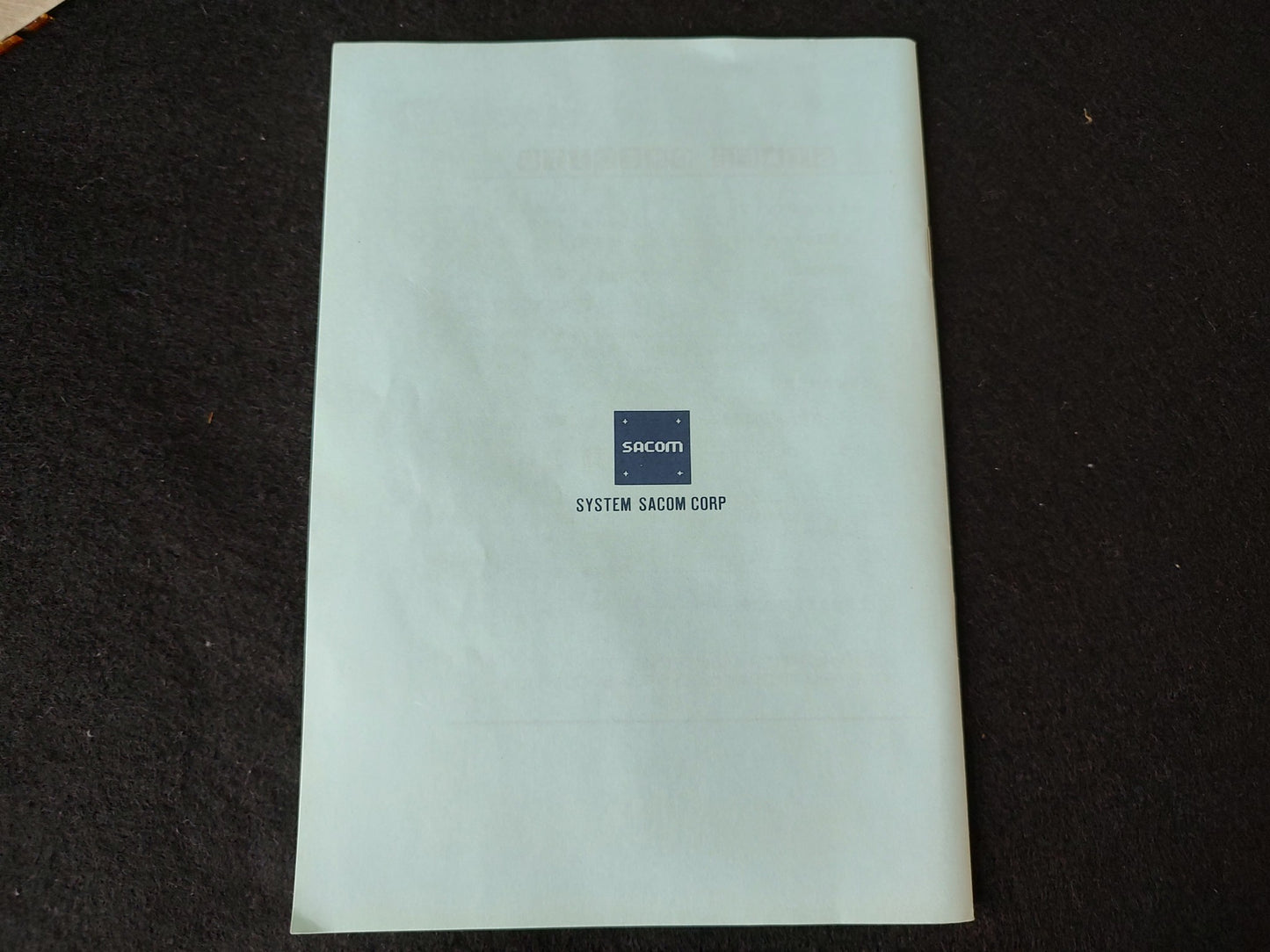 Gemini Wing TECMO SHARP X68000 Game w/Manual, and Box set, Working-f0520-