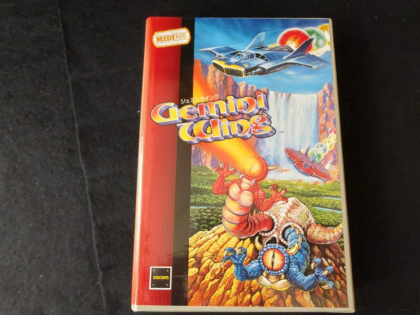 Gemini Wing TECMO SHARP X68000 Game w/Manual, and Box set, Working-f0520-