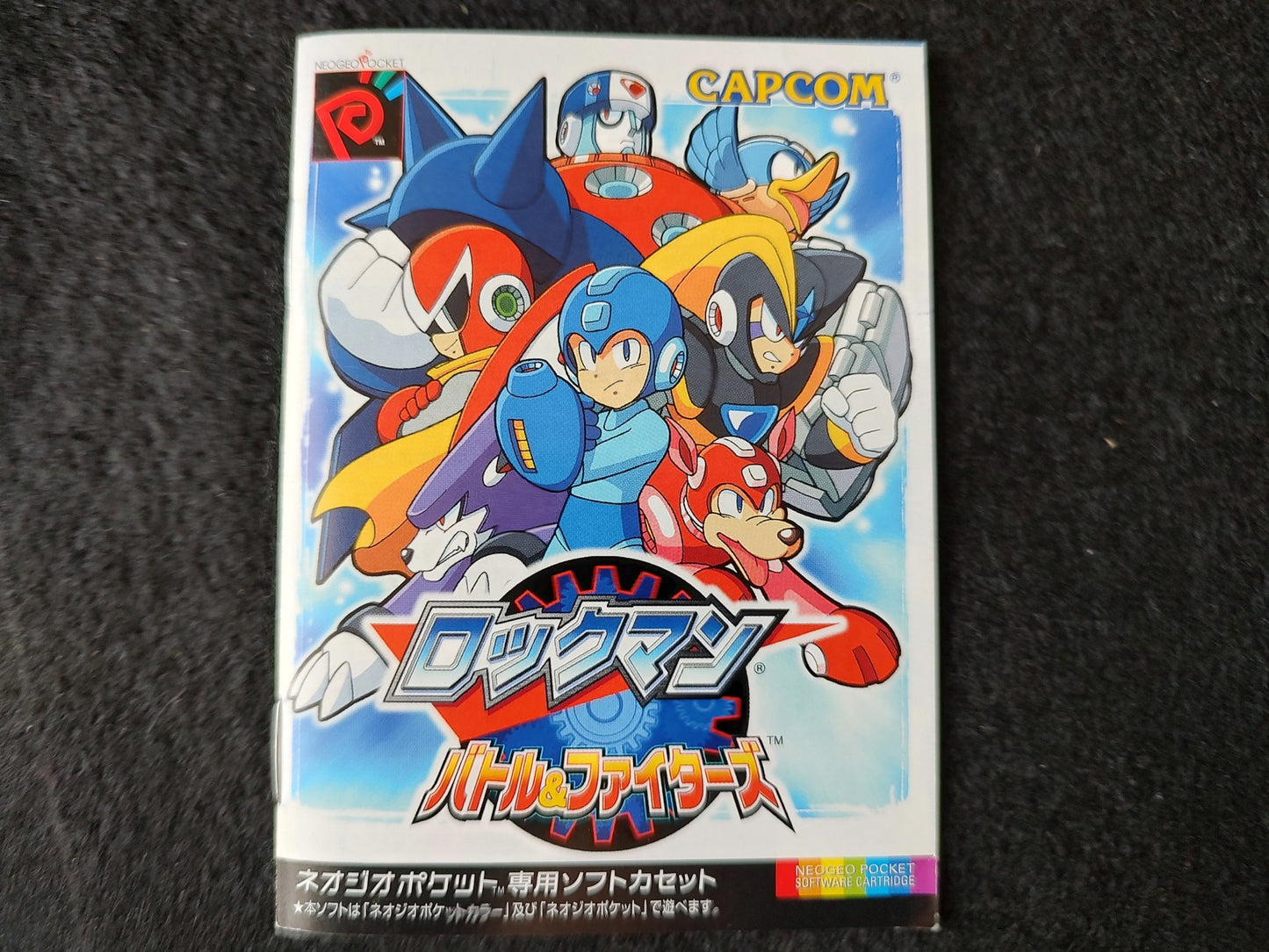 Rockman (MEGAMAN) Battle and Fighters NEOGEO Pocket NGP Cart,Manual,Boxed-f0525-