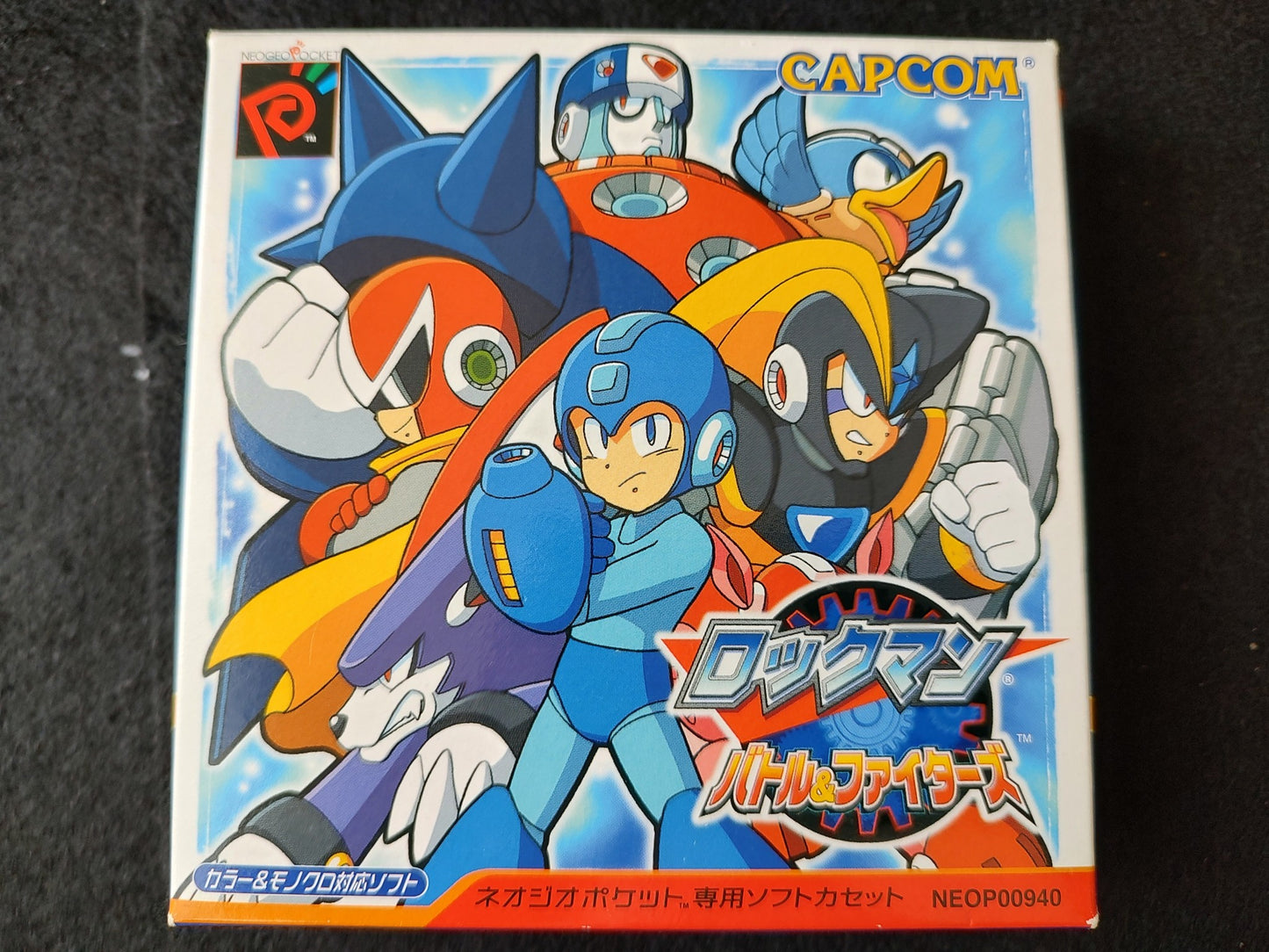 Rockman (MEGAMAN) Battle and Fighters NEOGEO Pocket NGP Cart,Manual,Boxed-f0525-