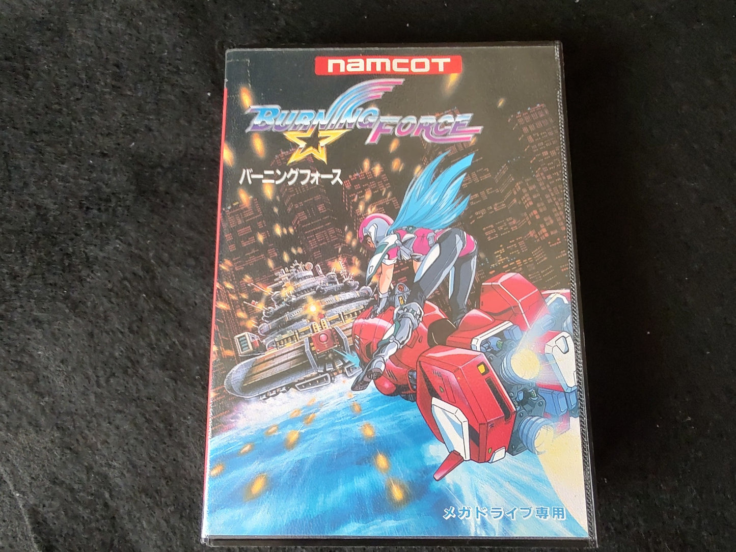BURNING FORCE SEGA MEGA DRIVE Genesis Cartridge, Boxed set, Working-f0528-
