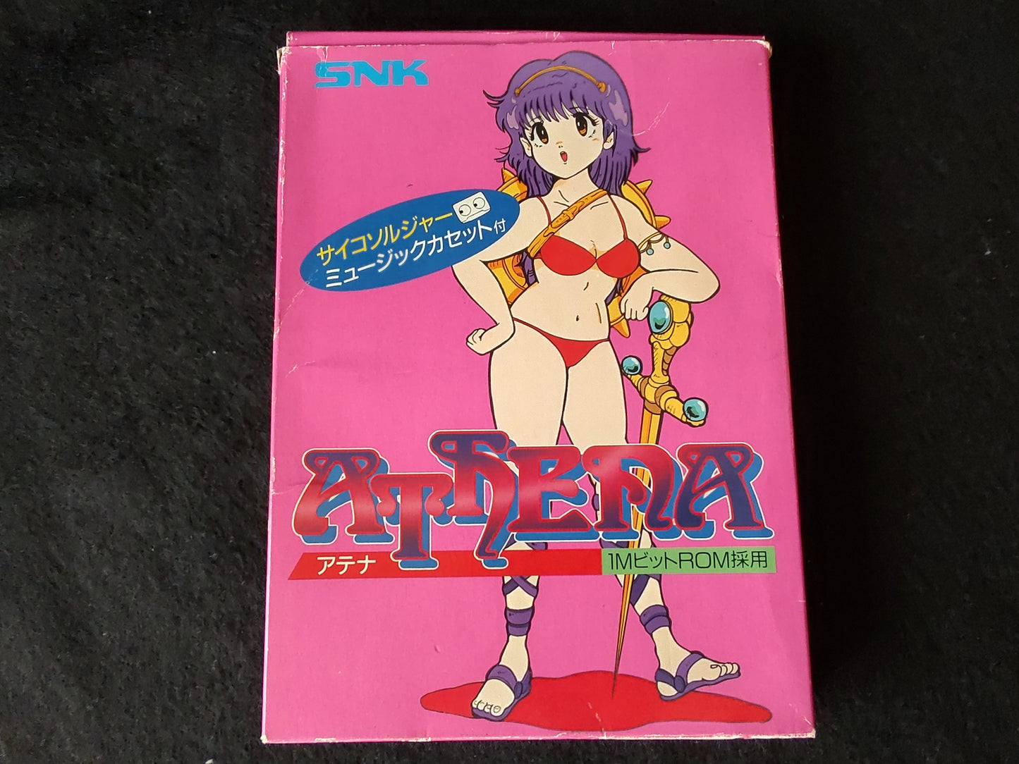 Athena with Pycho soldier Music cassette tape set Famicom, FC, SNK, tested-f0528