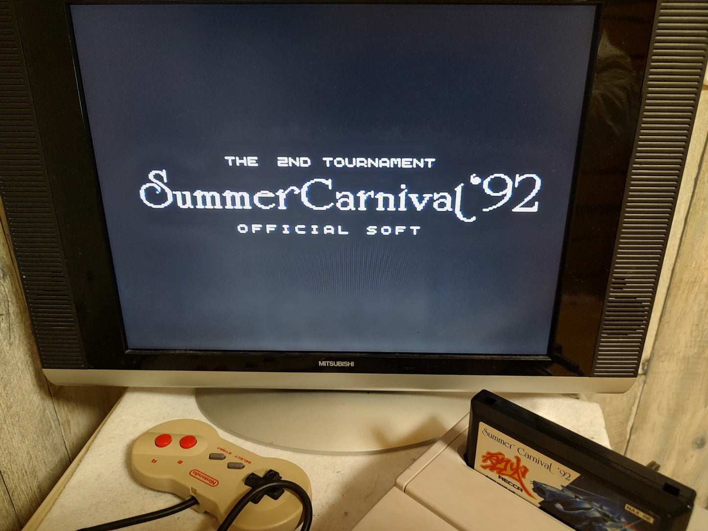 Summer Carnibal '92 RECCA 1992 naxat soft Famicom, NES, Game, working-f0530-
