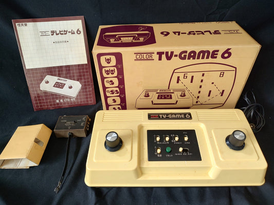 Defective Nintendo TV GAME 6 (CTG-6S) console system, w/Manual,Box set -f0531