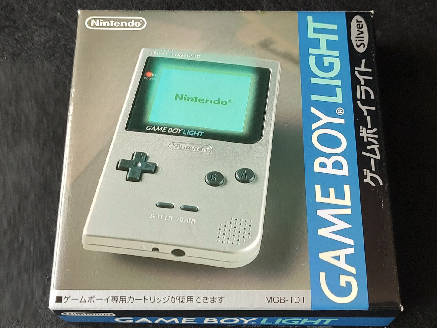 Nintendo Game boy Light Silver color console MGB-101, Manual, Boxed set-e0602-