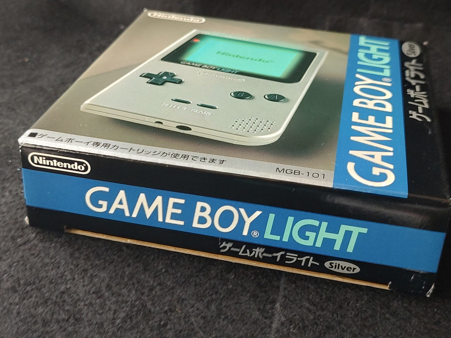 Nintendo Game boy Light Silver color console MGB-101, Manual, Boxed set-e0602-