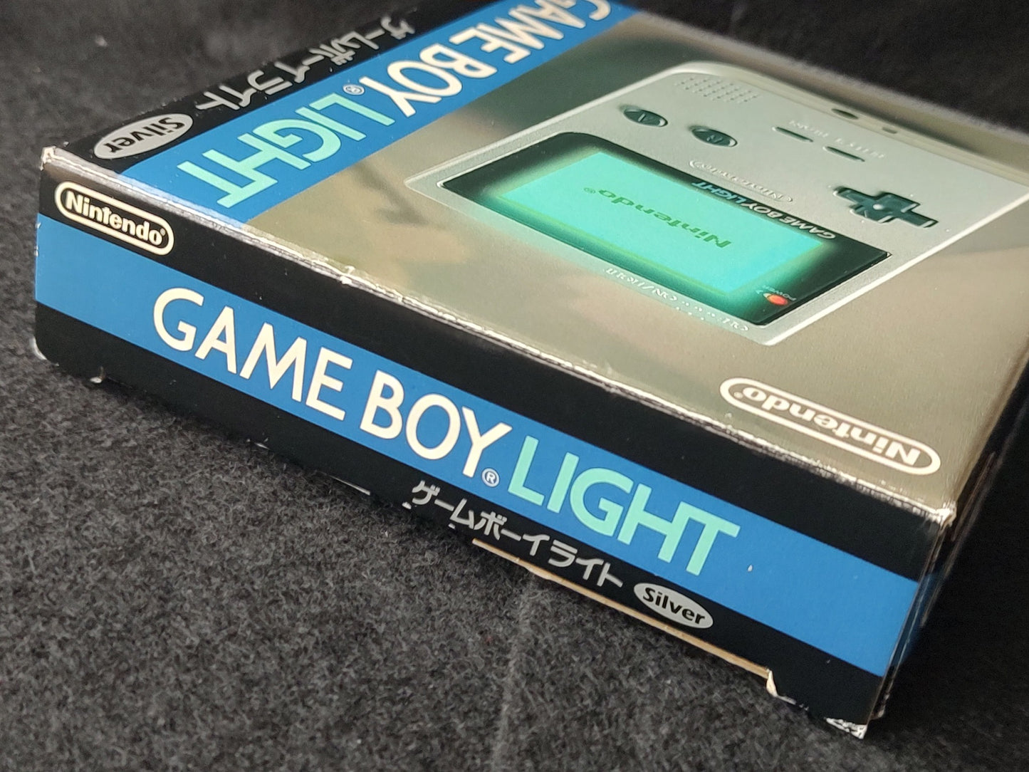 Nintendo Game boy Light Silver color console MGB-101, Manual, Boxed set-e0602-