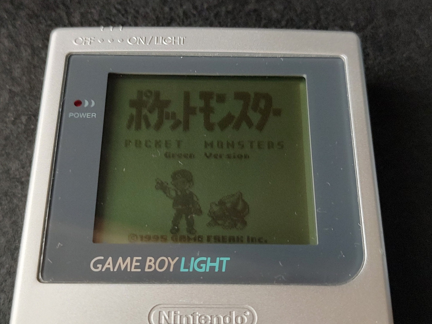 Nintendo Game boy Light Silver color console MGB-101, Manual, Boxed set-e0602-